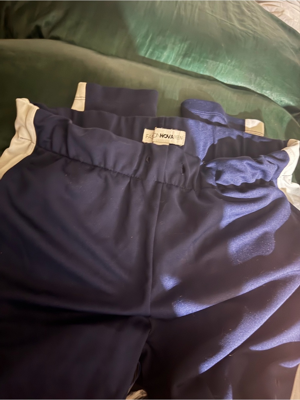 Fashion Nova Navy and White womens Jogger Pants